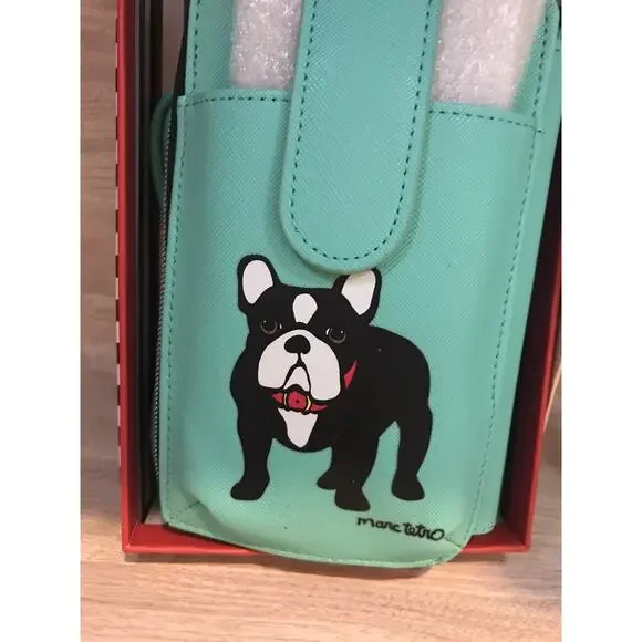 Marc Tetro Dog Crossbody Phone Wallet NEW W/ Tags Comes With Gift Box - Picture 2 of 10